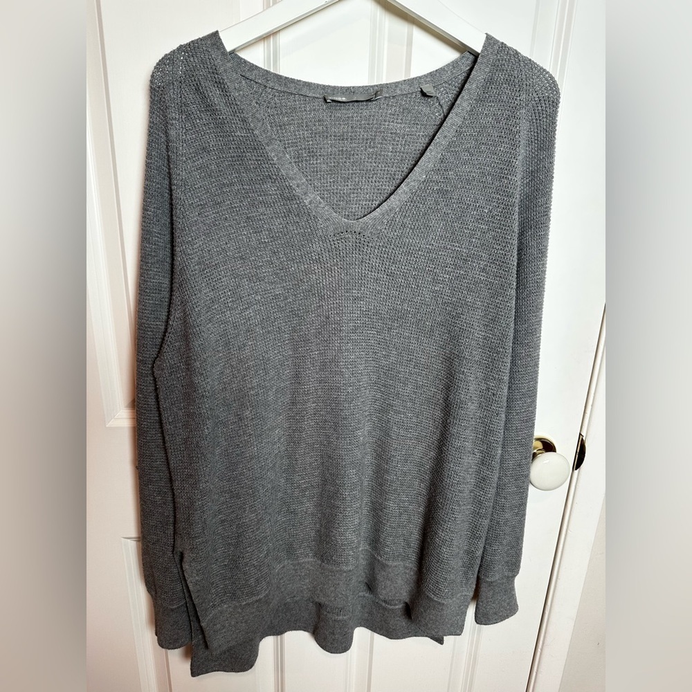 Vince gray V-Neck Women's Sweater